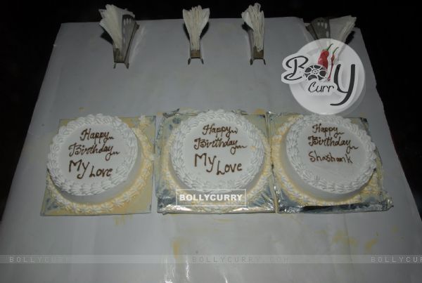Vahbbiz Dorabjee Dsena and Shashank Vyas's Birthday Cakes