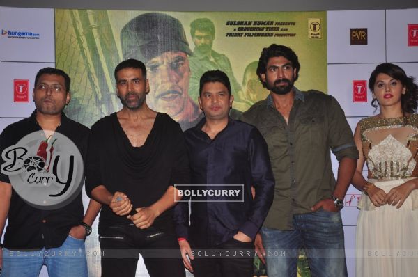 Celebs pose for the media at the Trailer Launch of BABY (347248)