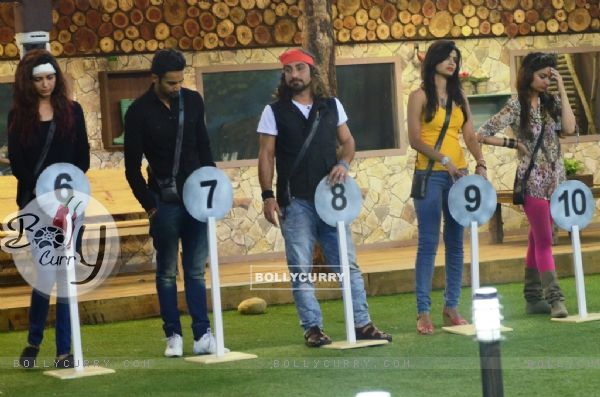 Contestants during the Judgement Day on Bigg Boss 8