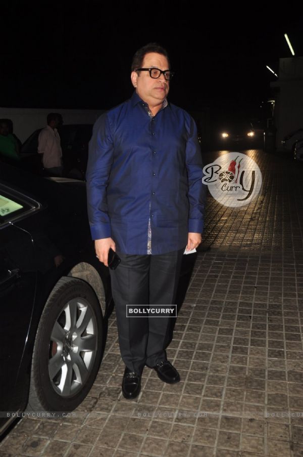 Ramesh Taurani poses for the media at the Special Screening of Action Jackson