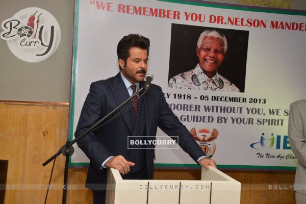 Anil Kapoor addresses Dr. Nelson Mandela's Birthday Celebrations