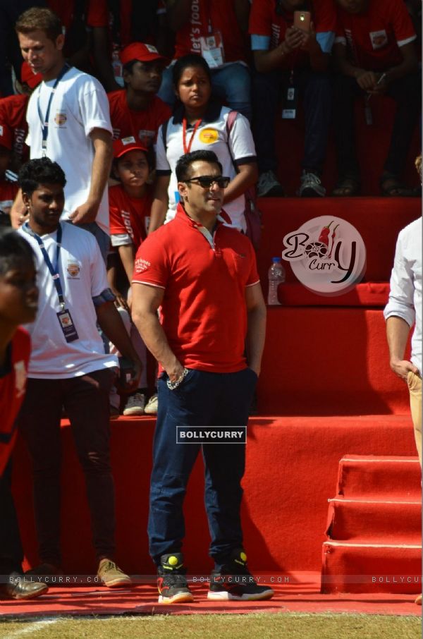 Salman Khan at the Launch of '#grassroots football movement'