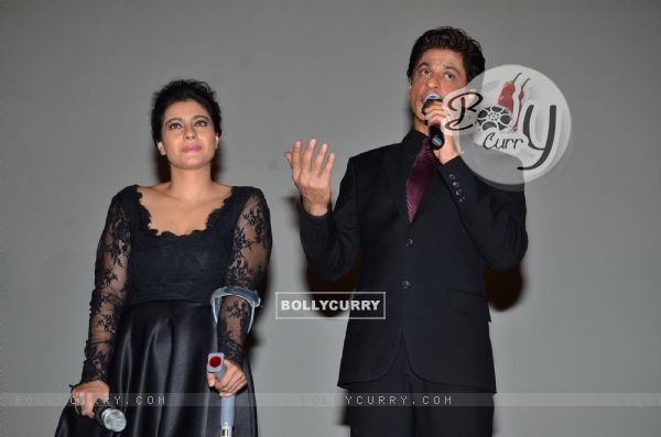 Shah Rukh Khan interacts with the audience at the Celebration of 1000 Weeks Completion of DDLJ