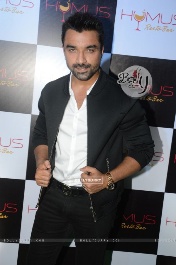 Ajaz Khan poses for the media at A Soiree Evening at HYMUS