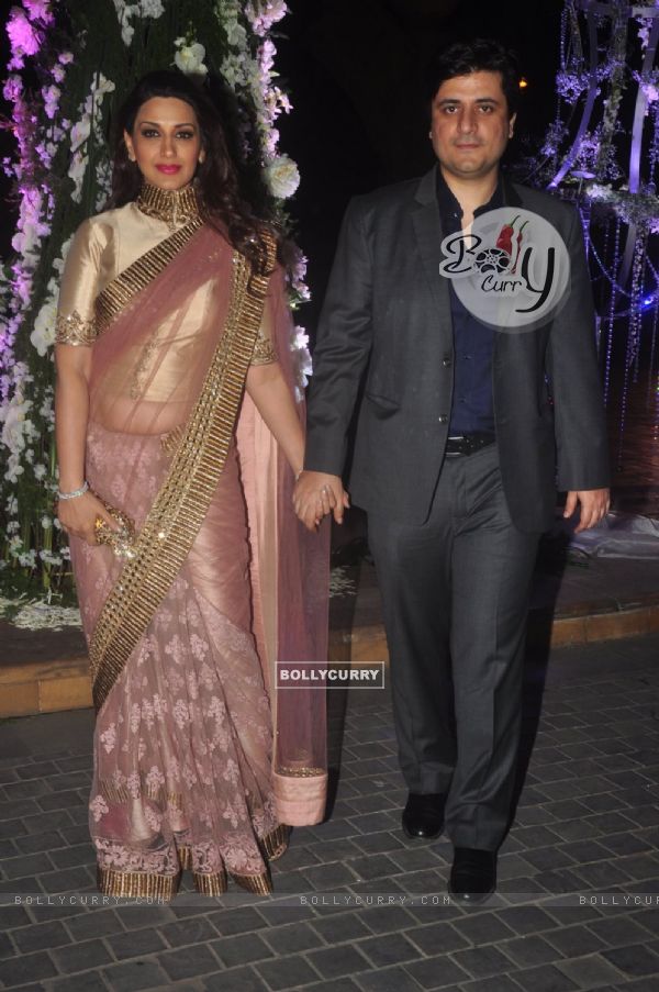 Sonali Bendre and Goldie Behl at the Sangeet Ceremony of Riddhi Malhotra and Tejas Talwalkar