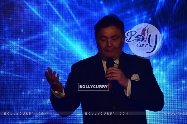 Rishi Kapoor addressing the audience at Sajid Nadiadwala's Film Launch