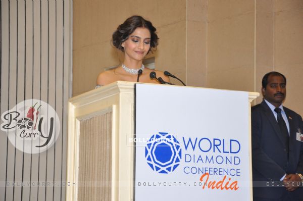Sonam Kapoor at Gems & Jewellery World Diamond Conference
