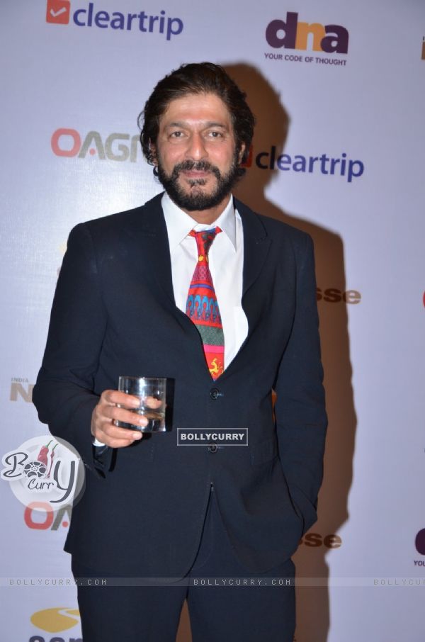 Chunky Pandey poses for the media at Magic Bus Charity Dinner