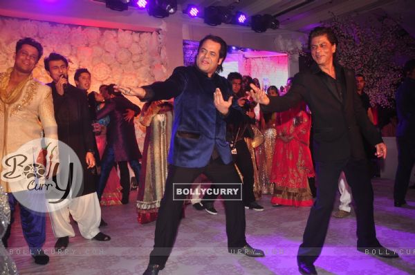 Shah Rukh Khan shakes a leg with Uday at the Sangeet Ceremony