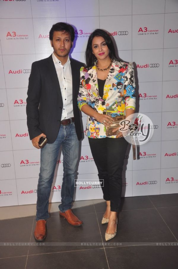 Arjun Punj with wife Gurdeep Kohli at the Launch of Audi A3