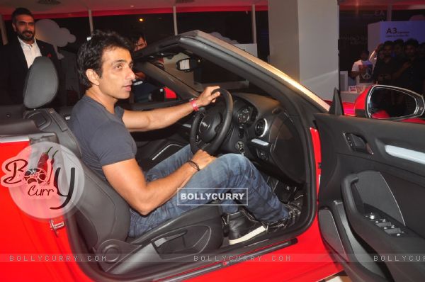 Sonu Sood  checks out the New Audi A3 at the Launch