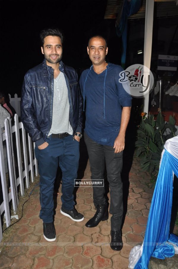 Jackky Bhagnani poses with a friend at ABV Nucleus Indian 2000 Guineas Event