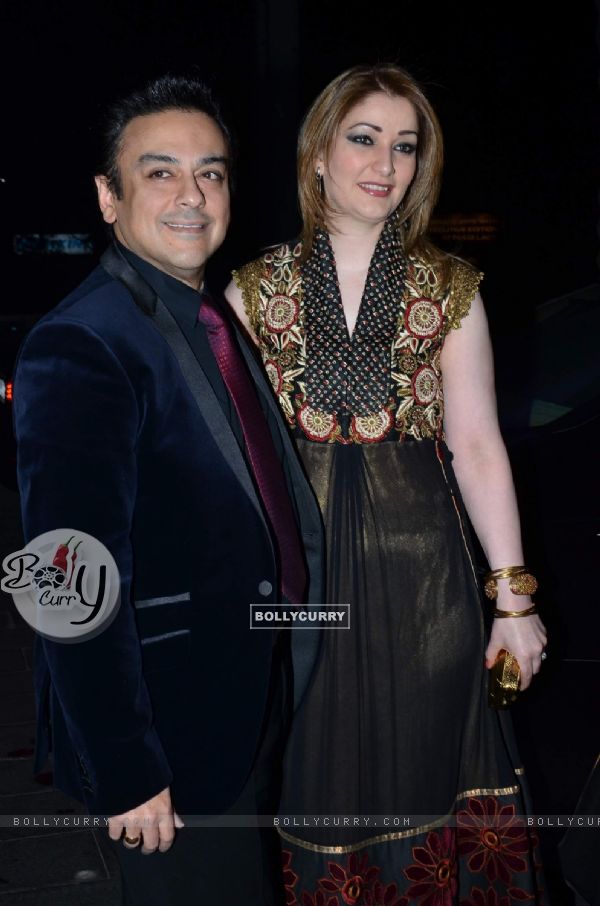 Adnan Sami was with his wife at Uday Singh and Shirin's Reception Party