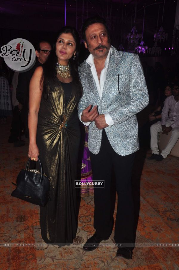 Jackie Shroff was at Uday Singh and Shirin's Reception Party