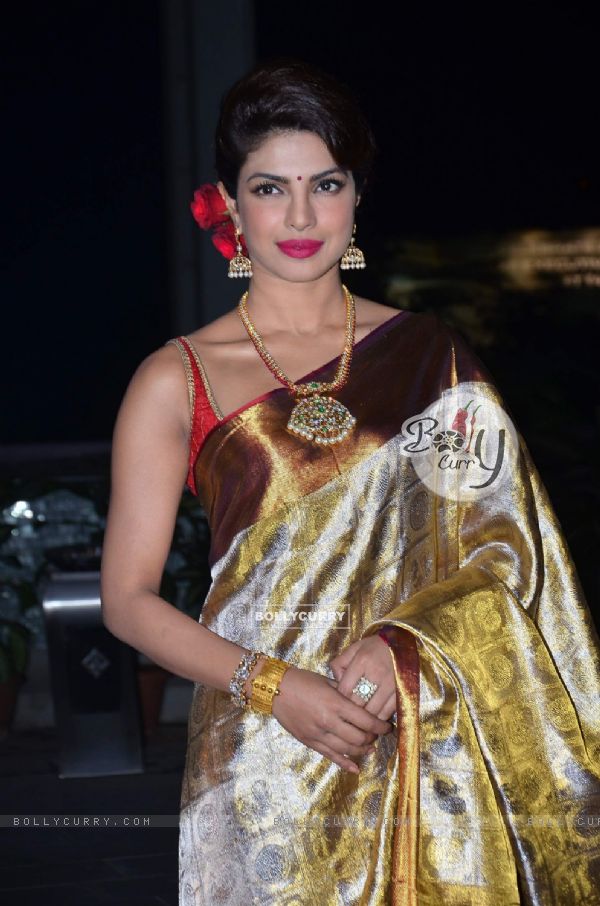 Priyanka Chopra was seen at Uday Singh and Shirin's Reception Party
