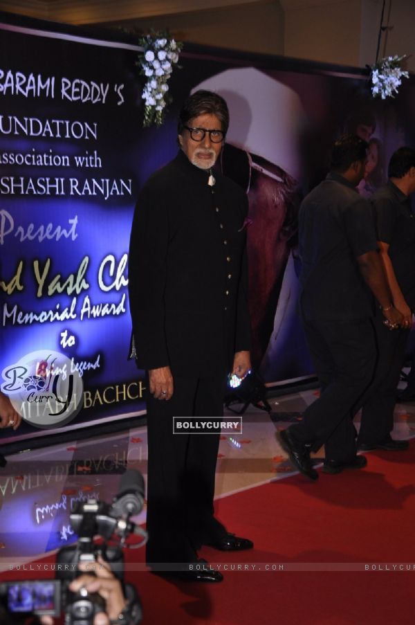 Amitabh Bachchan was seen at the Yash Chopra Memorial Awards