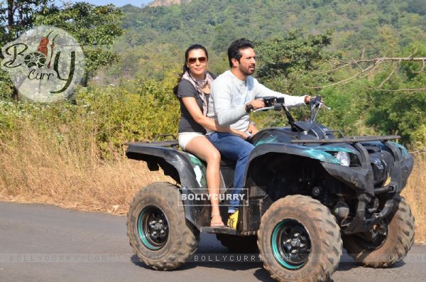 Mini Mathur and Kabir Khan were snapped enjoying ATV Ride at Salman Khan's Panvel Farm House