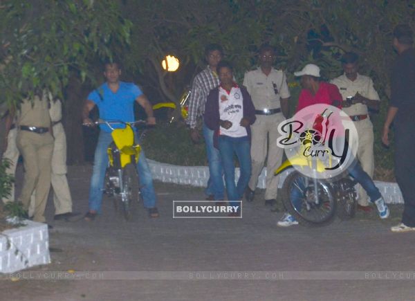 Salman Khan was snapped enjoying Bike Ride at Panvel Farm House