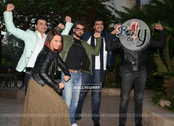 Team of Tevar was snapped during the Promotions in Delhi (351057)