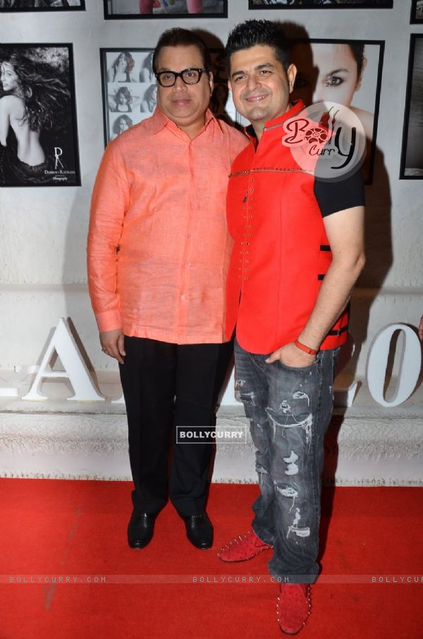 Dabboo Ratnani poses with Ramesh Taurani at the Calendar Launch