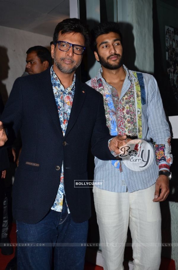 Javed Jaffrey poses for the media at Dabboo Ratnani's Calendar Launch