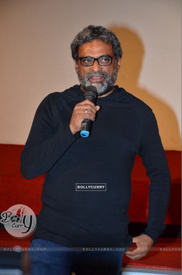 R. Balki interacts with the audience at the Trailer Launch of Shamitabh (351339)