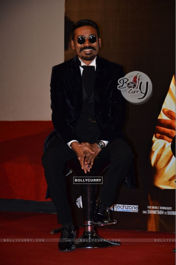 Dhanush was snapped at the Trailer Launch of Shamitabh