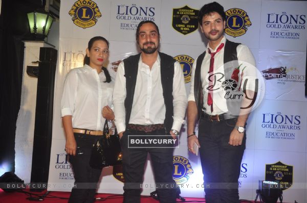 Praneet Bhatt poses for the media at Lion Gold Awards
