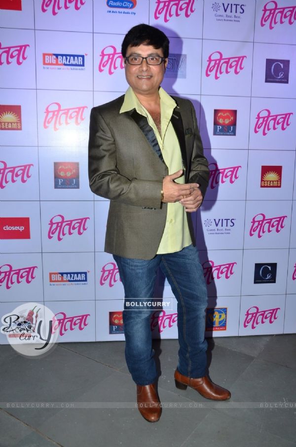 Sachin Pilgaonkar poses for the media at the Music Launch of Marathi Movie Mitwa