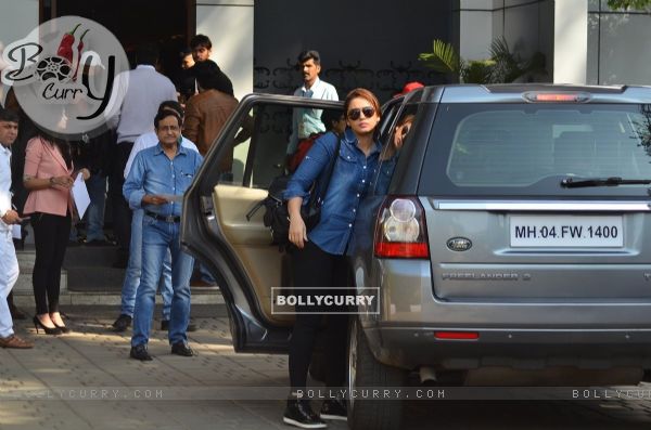 Huma Qureshi was seen at the  Airport