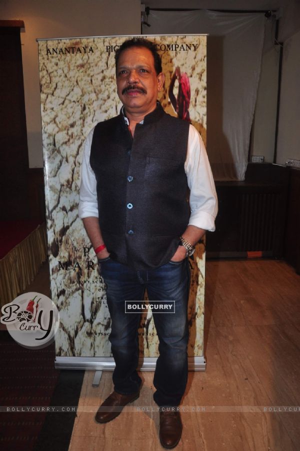 Govind Namdeo poses for the media at the Launch of film Project Marathwada