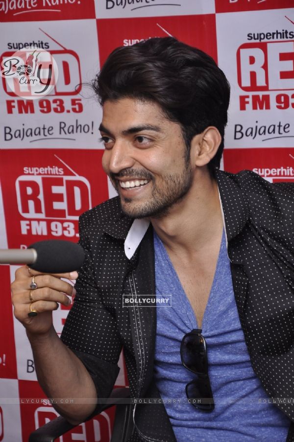 Gurmeet Choudhary interacts with the listeners at the Promotions of Khamoshiyan on Red FM