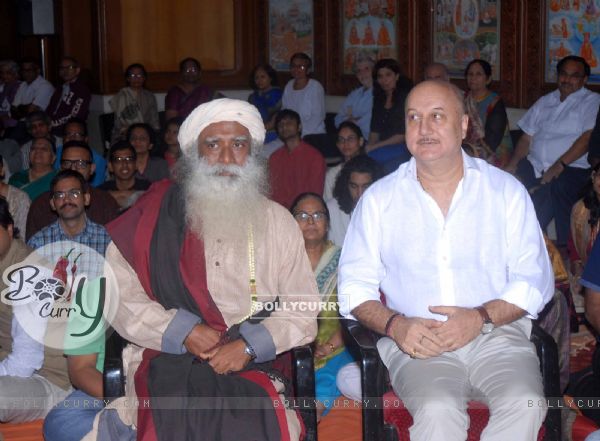 Anupam Kher was snapped at the release of the DVD 'Acting to Awakening'