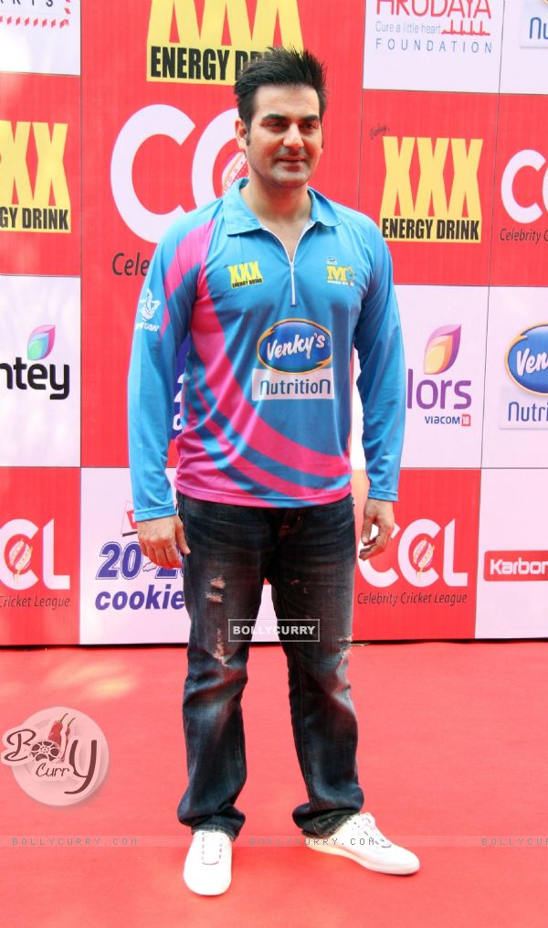 Arbaaz Khan was at the CCL Match Between Mumbai Heroes and Veer Maratha