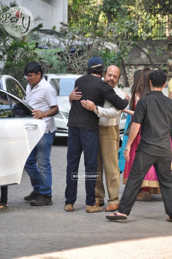 Hrithik Roshan was snapped hugging uncle Rajesh Roshan