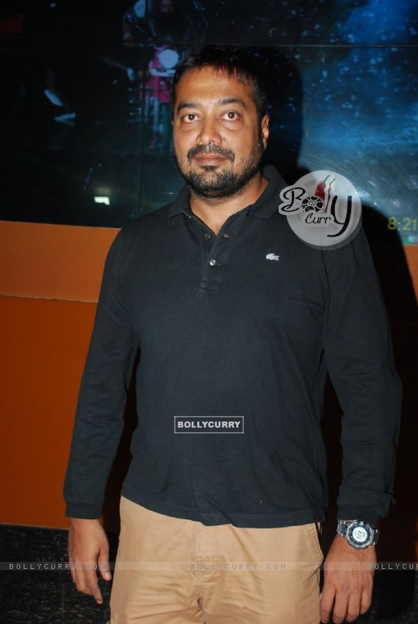Anurag Kashyap poses for the media at the Screening of The Imitation Game