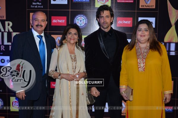 Hrithik Roshan with his family were seen at the Star Guild Awards