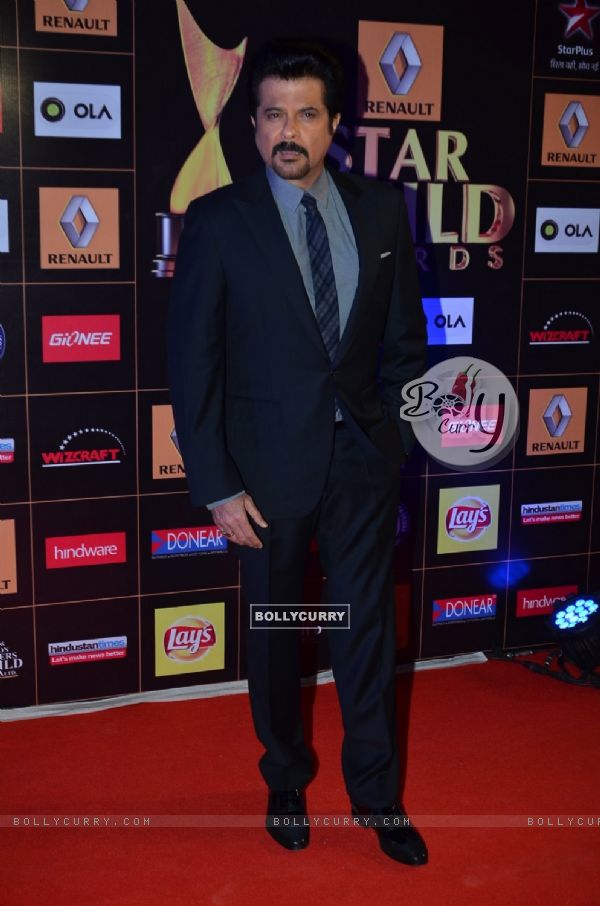 Anil Kapoor poses for the media at Star Guild Awards