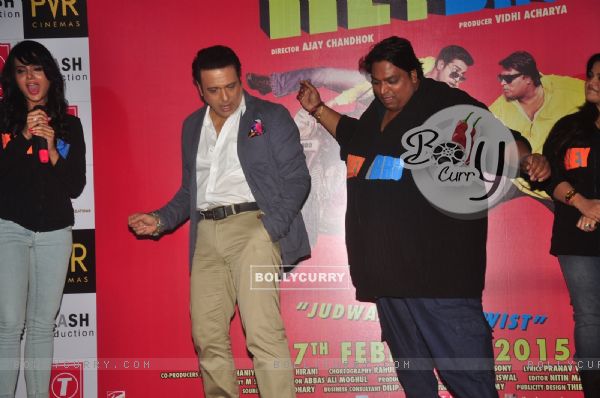Govinda and Ganesh Acharya shake a leg at the Launch of the Movie Hey Bro