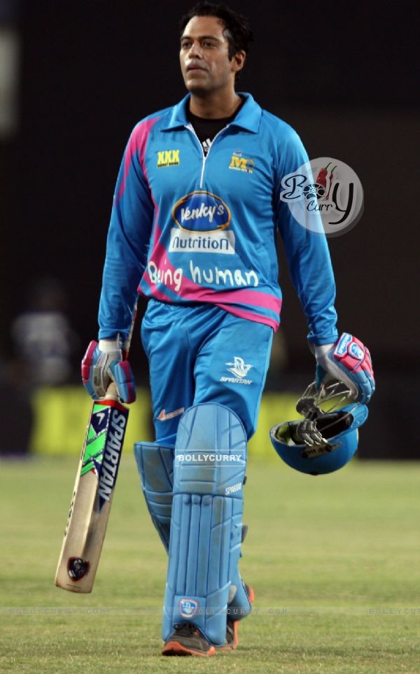 Samir Kochhar was snapped during Mumbai Heroes Vs Kerala Strikers Match