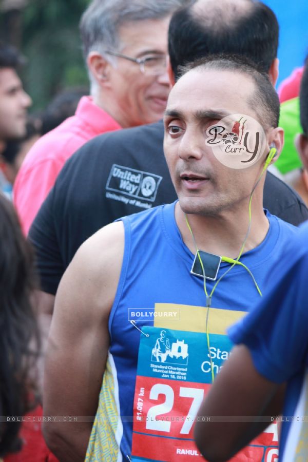 Rahul Bose was snapped at Standard Chartered Mumbai Marathon 2015