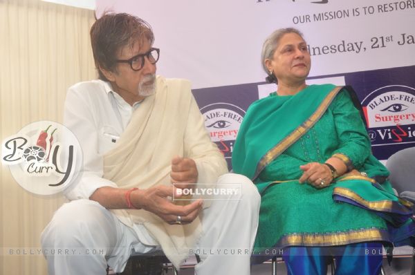 Amitabh Bachchan and Jaya Bachchan were at the Launch of World's Most Advanced Technology in EyeCare