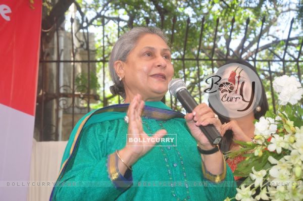 Jaya Bachchan interacts with the audience at the The Vision Eye Center