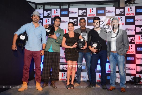Team poses for the media at the Press Conference of MTV Roadies X2