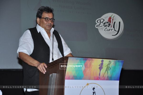 Subhash Ghai interacts with the audience at Whistling Woods