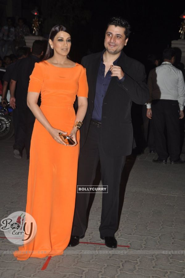 Sonali Bendre was with her husband Goldie Bahl at the 60th Britannia Filmfare Awards