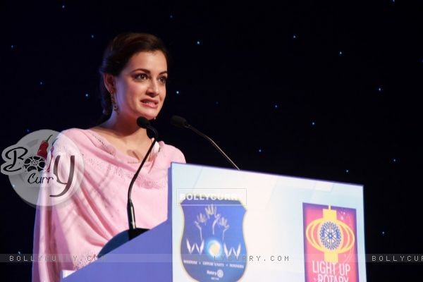 Dia Mirza addressing the audience at Discon District Conference