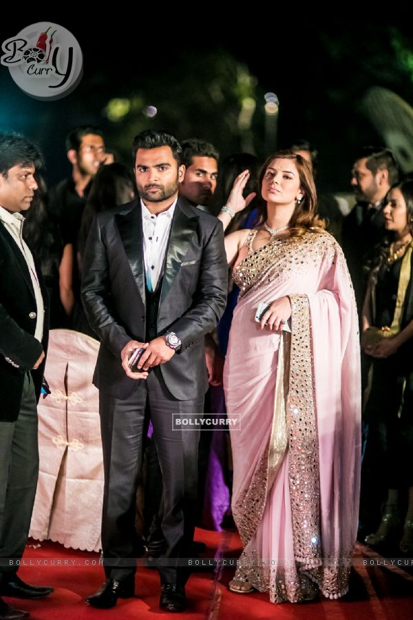 Sachin Joshi was snapped with wife Urvashi Sharma at Hundred Hearts' Glamorous Charity Dinner