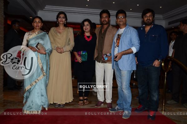 Celebs pose for the media at Irshad Kamil's Book Launch