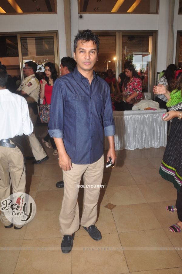 Vikram Phadnis poses for the media at Araish Exhibition